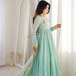 Graceful Faux Fabric Anarkali Suit Set with Dupatta for Festive and Occasion Wear