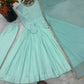 Graceful Faux Fabric Anarkali Suit Set with Dupatta for Festive and Occasion Wear