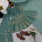 Graceful Fendy Silk Peplum Sharara Set for Festive and Wedding Wear