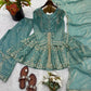 Graceful Fendy Silk Peplum Sharara Set for Festive and Wedding Wear