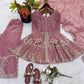 Graceful Fendy Silk Peplum Sharara Set for Festive and Wedding Wear