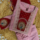 Graceful Roman Silk Anarkali Kurti Set for Festive and Wedding Wear
