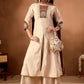 Graceful Roman Silk Anarkali Kurti Set for Festive and Wedding Wear