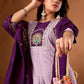 Graceful Roman Silk Anarkali Kurti Set for Festive and Wedding Wear