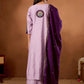 Graceful Roman Silk Anarkali Kurti Set for Festive and Wedding Wear