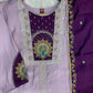 Graceful Roman Silk Anarkali Kurti Set for Festive and Wedding Wear