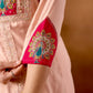 Graceful Roman Silk Anarkali Kurti Set for Festive and Wedding Wear