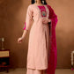 Graceful Roman Silk Anarkali Kurti Set for Festive and Wedding Wear