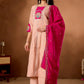 Graceful Roman Silk Anarkali Kurti Set for Festive and Wedding Wear