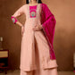 Graceful Roman Silk Anarkali Kurti Set for Festive and Wedding Wear