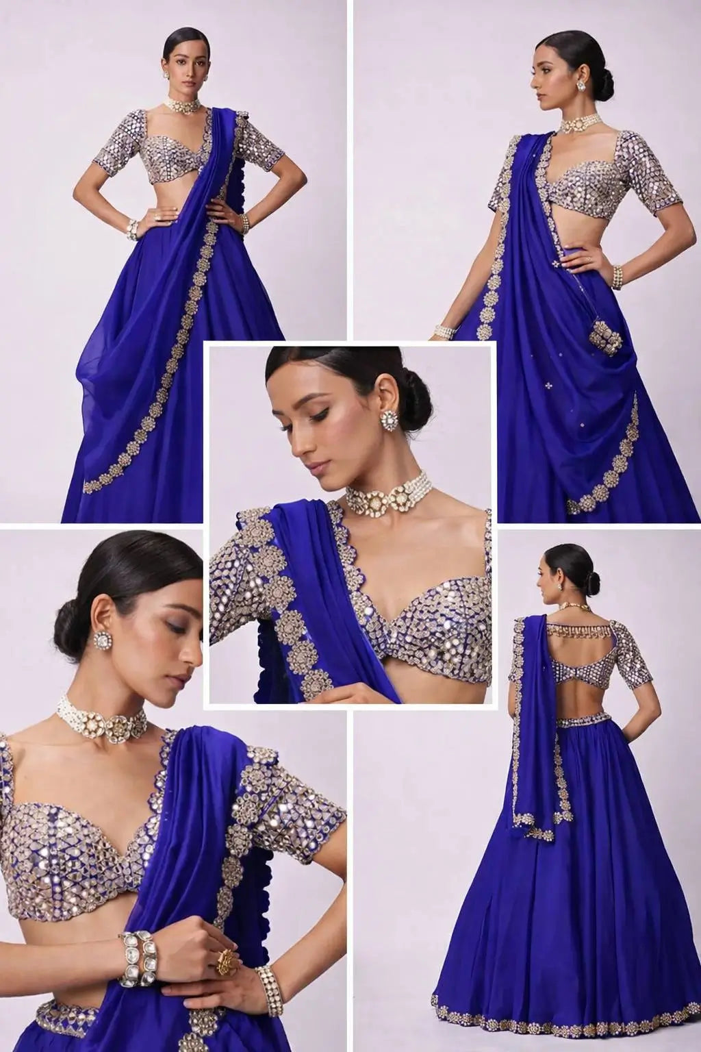 Grand Faux Georgette Sequins Work Lehenga Choli Set for Wedding and Festive Wear
