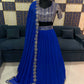 Grand Faux Georgette Sequins Work Lehenga Choli Set for Wedding and Festive Wear