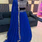 Grand Faux Georgette Sequins Work Lehenga Choli Set for Wedding and Festive Wear