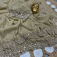 Grand Gold Beads Work Party Wear Saree