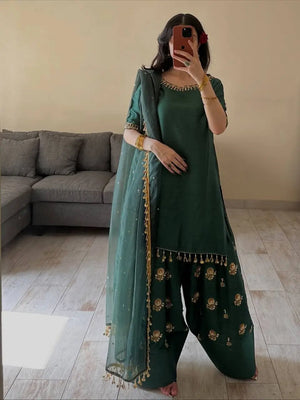 Green Coin Farshi Suit