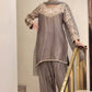 Grey Moti Embroidered Farshi Set