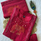 Hand Block Printed Cotton Kurta Set With Dupatta