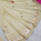 Handcrafted Chinon Anarkali Palazzo Set with Bandhani Dupatta