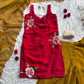 Handpainted Fendy Silk Kurta Set with Crunchy Plazo and Dupatta