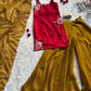 Handpainted Fendy Silk Kurta Set with Crunchy Plazo and Dupatta