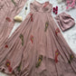 Handpainted Georgette Anarkali Suit Set for Festive and Elegant Wear