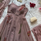 Handpainted Georgette Anarkali Suit Set for Festive and Elegant Wear