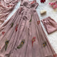 Handpainted Georgette Anarkali Suit Set for Festive and Elegant Wear