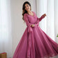 Handwork Embroidered Georgette Gown Set with Dupatta and Pant