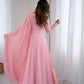 Handwork Embroidered Georgette Gown Set with Dupatta and Pant for family functions