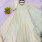 Handwork Embroidered Georgette Gown Set with Dupatta and Pant for family functions