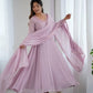 Handwork Embroidered Georgette Gown Set with Dupatta and Pant for family functions
