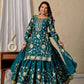 Heavy Chinnon Silk Embroidered Lehenga Set