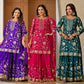 Heavy Chinnon Silk Embroidered Lehenga Set
