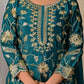 Heavy Chinnon Silk Embroidered Lehenga Set