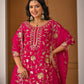 Heavy Chinnon Silk Embroidered Lehenga Set