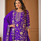Heavy Chinnon Silk Embroidered Lehenga Set