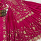 Heavy Chinnon Silk Embroidered Lehenga Set