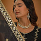 Heavy Chinnon Silk Embroidered Lehenga Set