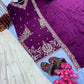 Heavy Chinon Silk Embroidered Kurta with Palazzo & Dupatta – Festive & Wedding Wear