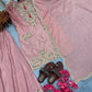 Heavy Chinon Silk Embroidered Palazzo Set with Dupatta