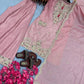 Heavy Chinon Silk Embroidered Palazzo Set with Dupatta
