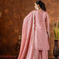 Heavy Chinon Silk Embroidered Palazzo Set with Dupatta