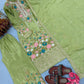 Heavy Chinon Silk Embroidered Palazzo Suit Set with Diamond Hand Work