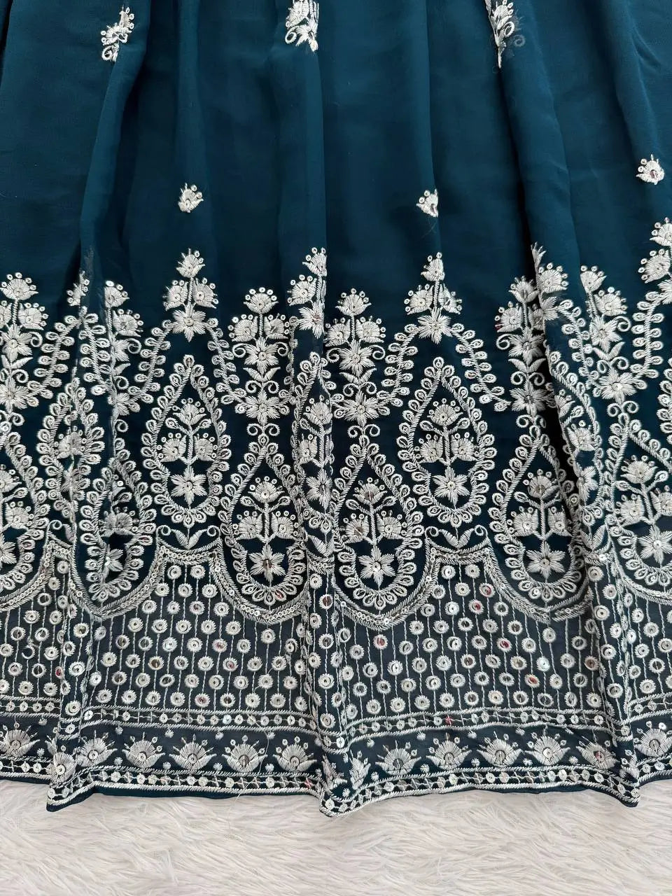 Heavy Embroidered Georgette Lehenga Choli Set