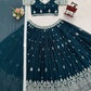 Heavy Embroidered Georgette Lehenga Choli Set