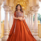 Heavy Embroidered Rangoli Silk Lehenga Set with 9 Meter Flair