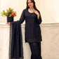 Heavy Fandy Silk Embroidered Pant Suit for Festive and Party Occasions