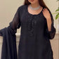 Heavy Fandy Silk Embroidered Pant Suit for Festive and Party Occasions