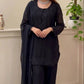 Heavy Fandy Silk Embroidered Pant Suit for Festive and Party Occasions