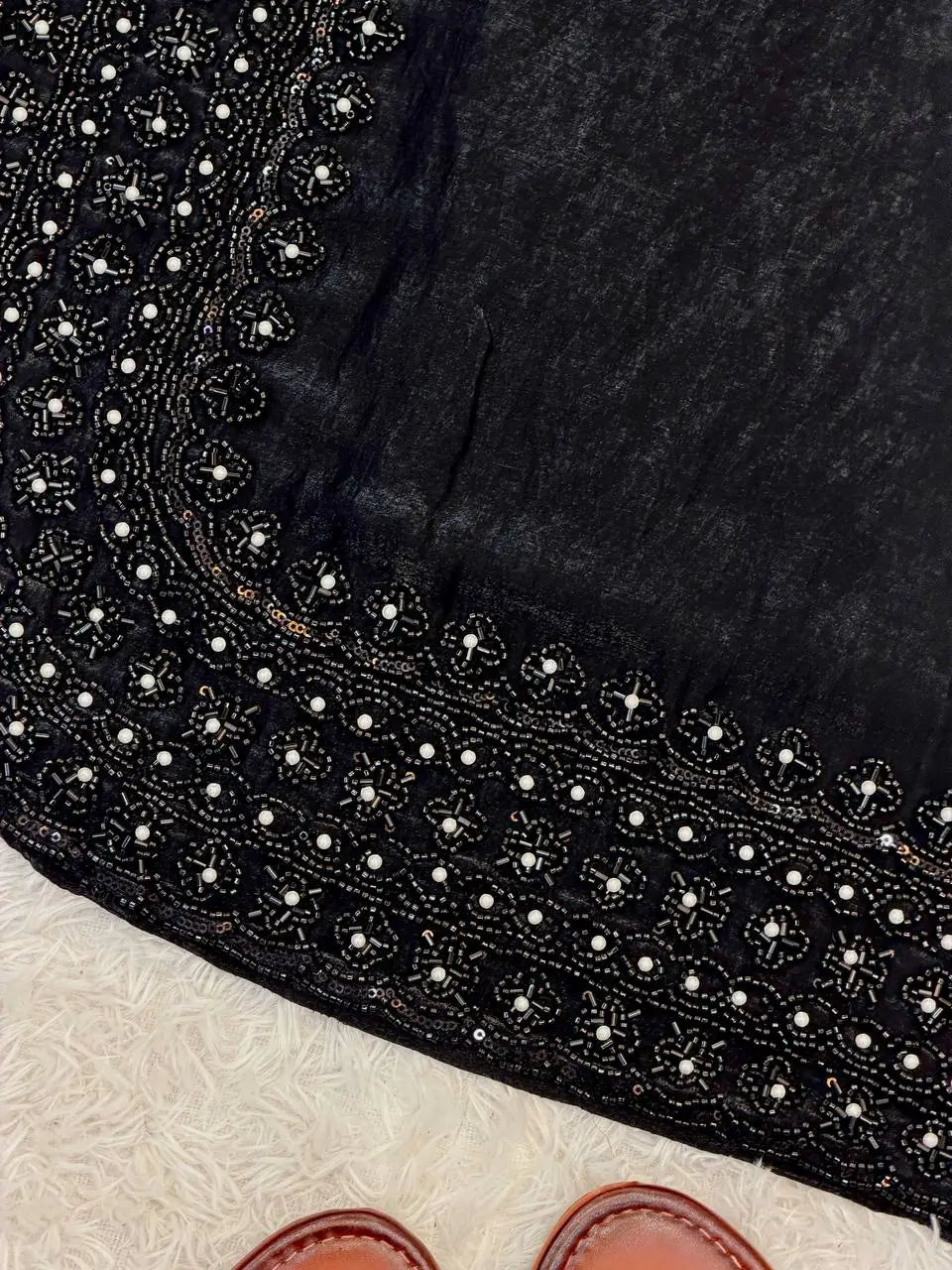 Heavy Fandy Silk Embroidered Pant Suit for Festive and Party Occasions